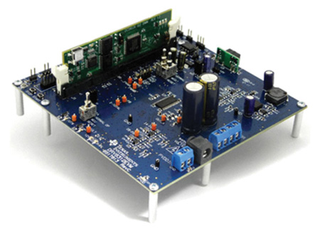 TI’s three-phase BLDC motor evaluation kit is based on the DRV8312 PWM motor driver TI 的三相 BLDC 馬達評估套件